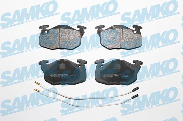 Samko 5SP271 - Комплект гальмівних накладок, дискове гальмо autodetail.com.ua