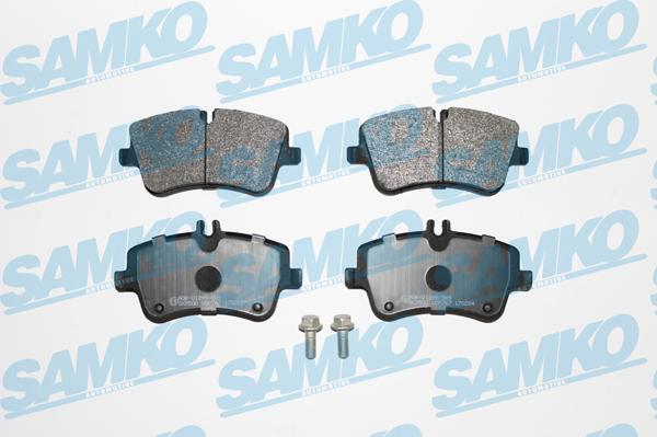 Samko 5SP767 - Комплект гальмівних накладок, дискове гальмо autodetail.com.ua