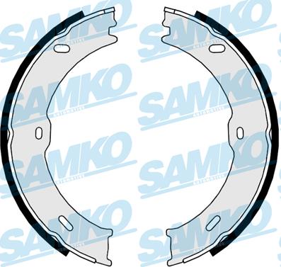 Samko 89710 - Комплект гальмівних колодок, стоянкове гальмо autodetail.com.ua