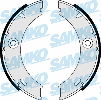 Samko 87970 - Комплект гальмівних колодок, стоянкове гальмо autodetail.com.ua