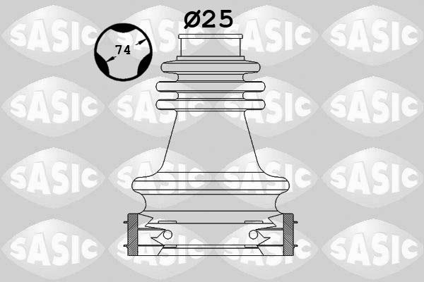 Sasic 1904048 - Гофрований кожух, приводний вал autodetail.com.ua