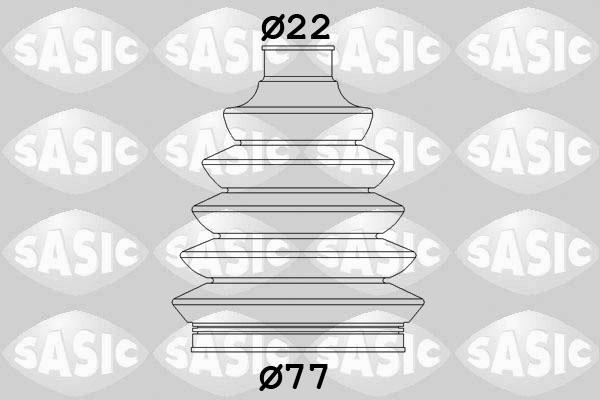 Sasic 1904036 - Гофрований кожух, приводний вал autodetail.com.ua