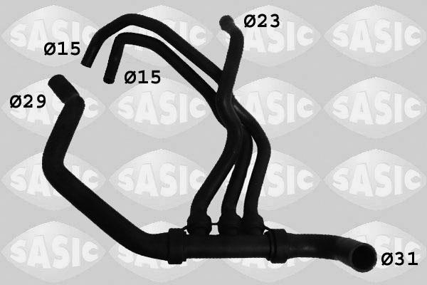 Sasic 3404032 - Шланг радіатора autodetail.com.ua