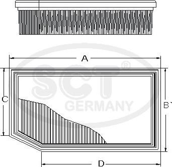 SCT-MANNOL SB 2386 - Повітряний фільтр autodetail.com.ua