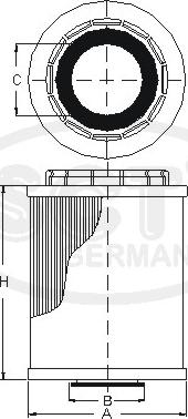 SCT-MANNOL SH 4041 L - Оливний фільтр autodetail.com.ua
