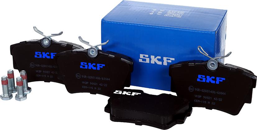 SKF VKBP 90021 - Комплект гальмівних накладок, дискове гальмо autodetail.com.ua