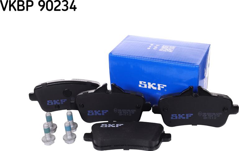 SKF VKBP 90234 - Комплект гальмівних накладок, дискове гальмо autodetail.com.ua