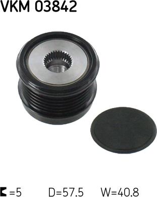 SKF VKM 03842 - Шків, генератор autodetail.com.ua