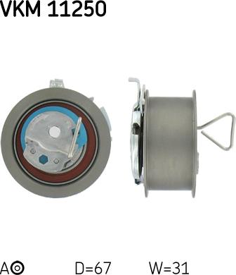 SKF VKM 11250 - Натяжний ролик, зубчастий ремінь autodetail.com.ua