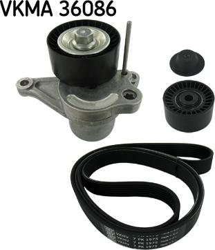 SKF VKMA 36086 - Комплект поліклинових ременів autodetail.com.ua