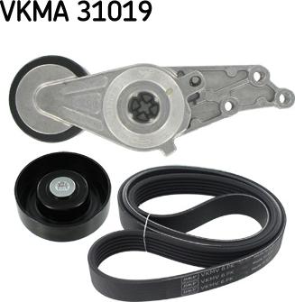 SKF VKMA 31019 - Комплект поліклинових ременів autodetail.com.ua