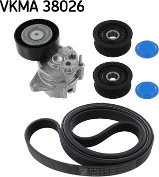 SKF VKMA 38026 - Комплект поліклинових ременів autodetail.com.ua