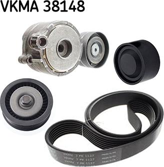 SKF VKMA 38148 - Комплект поліклинових ременів autodetail.com.ua