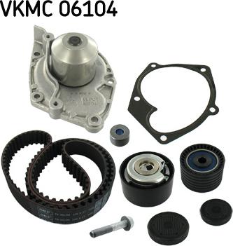 SKF VKMC 06104 - Водяний насос + зубчастий ремінь autodetail.com.ua