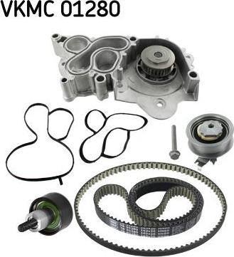 SKF VKMC 01280 - Водяний насос + зубчастий ремінь autodetail.com.ua