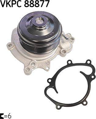 SKF VKPC 88877 - Водяний насос autodetail.com.ua