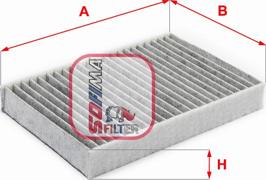 Sofima S 4196 CA - Фільтр, повітря у салоні autodetail.com.ua