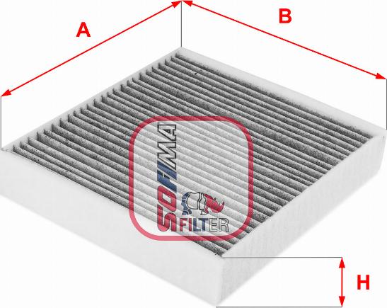 Sofima S 4244 CA - Фільтр, повітря у салоні autodetail.com.ua