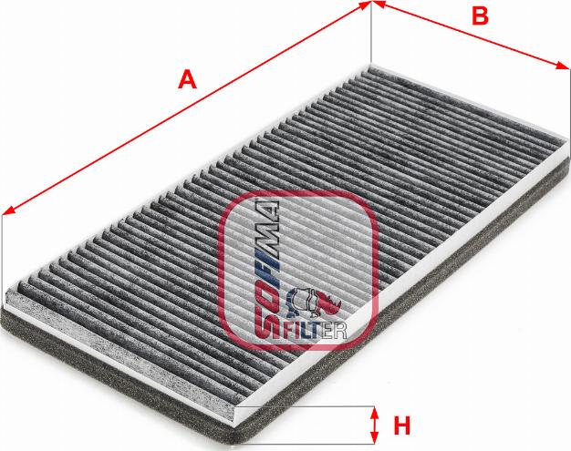 Sofima S 4281 CA - Фільтр, повітря у салоні autodetail.com.ua