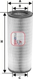 Sofima S 5410 A - Повітряний фільтр autodetail.com.ua