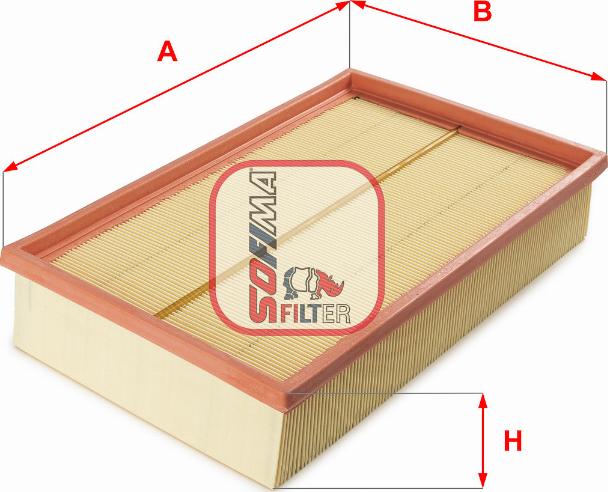 Sofima S 1212 A - Повітряний фільтр autodetail.com.ua