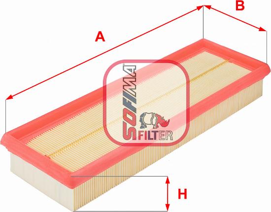 Sofima S 2820 A - Повітряний фільтр autodetail.com.ua