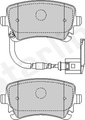 Starline BD S826P - Комплект гальмівних накладок, дискове гальмо autodetail.com.ua