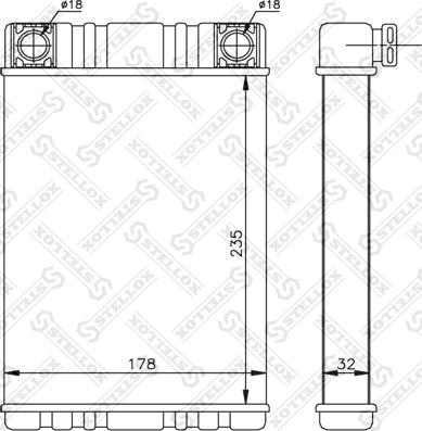 Stellox 10-35144-SX - Теплообмінник, система опалення салону autodetail.com.ua