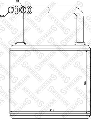 Stellox 10-35145-SX - Теплообмінник, система опалення салону autodetail.com.ua