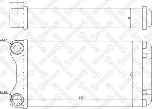 Stellox 10-35102-SX - Теплообмінник, система опалення салону autodetail.com.ua