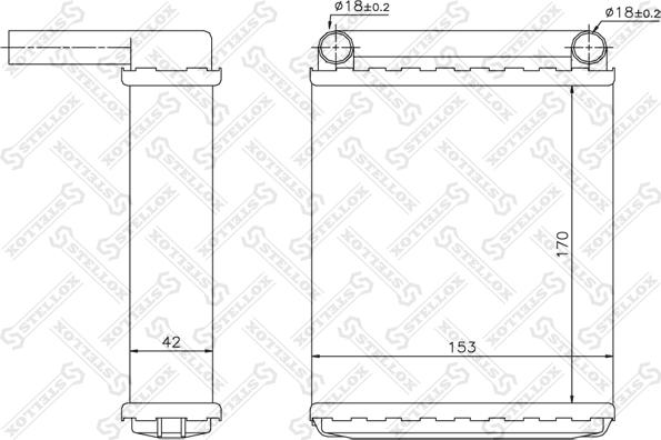 Stellox 10-35139-SX - Теплообмінник, система опалення салону autodetail.com.ua