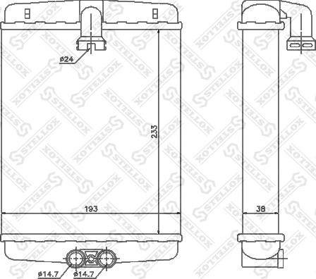 Stellox 10-35120-SX - Теплообмінник, система опалення салону autodetail.com.ua