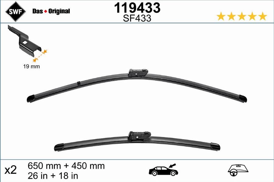SWF 119433 - Щітка двірника autodetail.com.ua