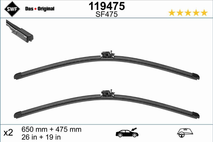 SWF 119475 - Щітка двірника autodetail.com.ua