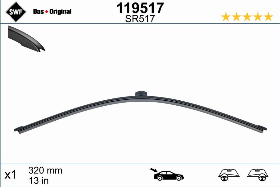 SWF 119517 - Щітка двірника autodetail.com.ua