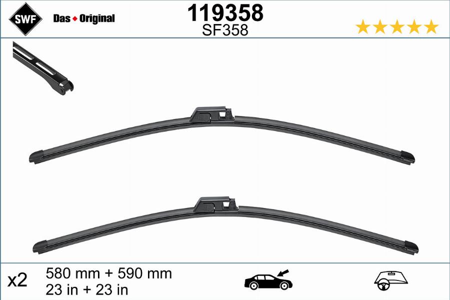 SWF 119358 - Щітка двірника autodetail.com.ua