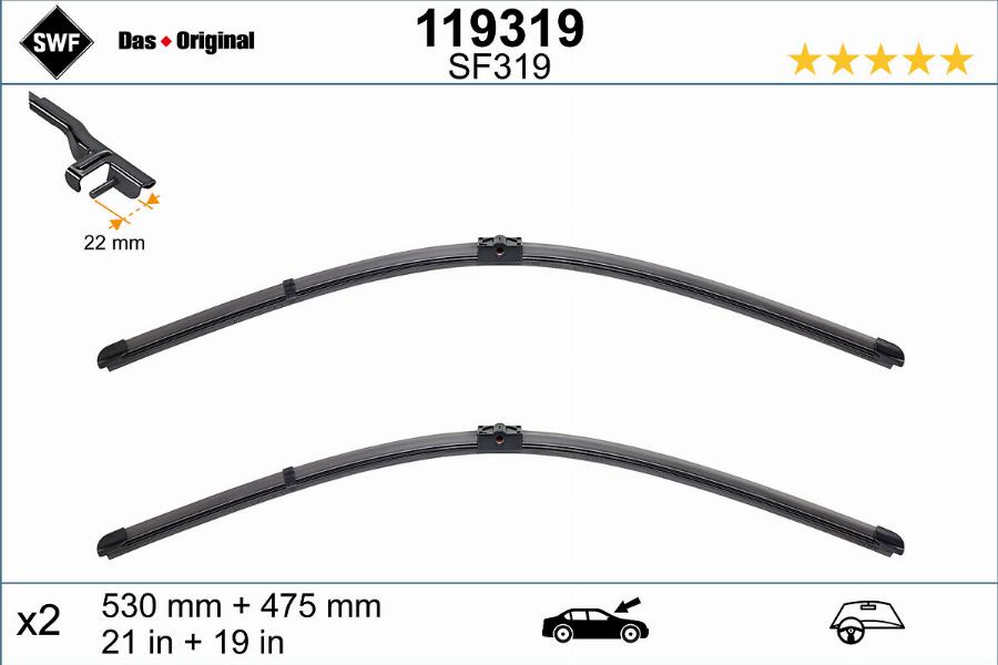 SWF 119319 - Щітка двірника autodetail.com.ua