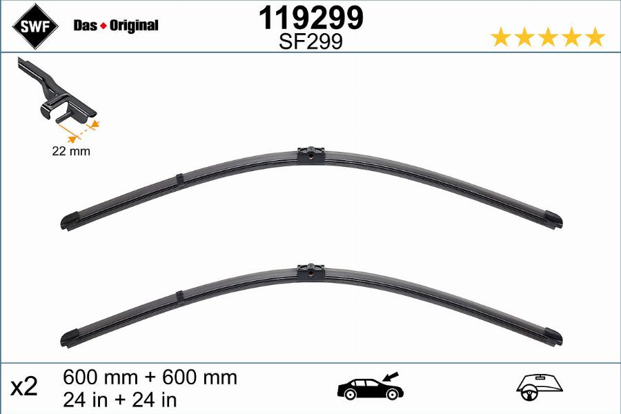 SWF 119299 - Щітка двірника autodetail.com.ua