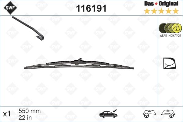 SWF 116191 - Щітка двірника autodetail.com.ua