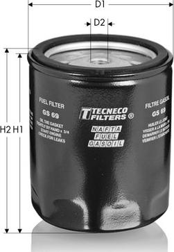 Tecneco Filters GS69 - Фільтр палива autodetail.com.ua