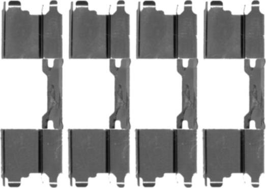 Textar 82071000 - Комплект приладдя, накладка дискового гальма autodetail.com.ua