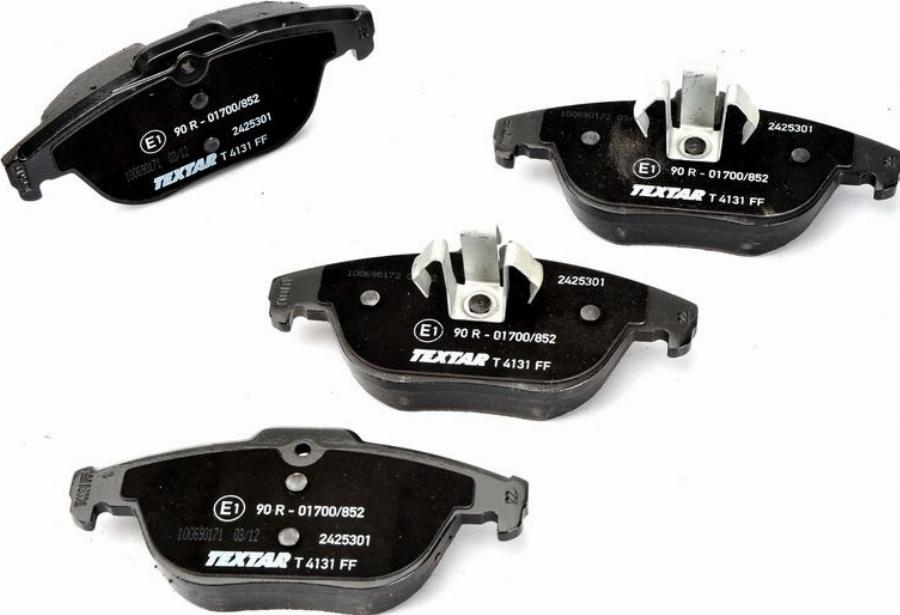 Textar 2425301 - Комплект гальмівних накладок, дискове гальмо autodetail.com.ua