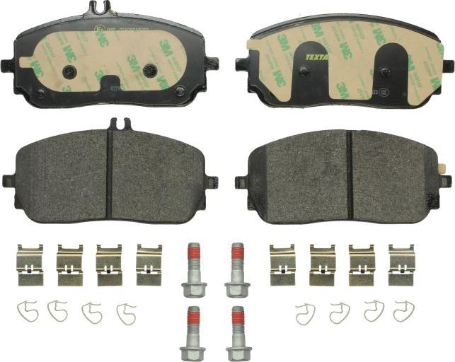 Textar 2294401 - Комплект гальмівних накладок, дискове гальмо autodetail.com.ua