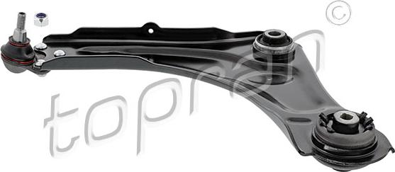Topran 629 722 - Важіль підвіски, підвіска коліс autodetail.com.ua