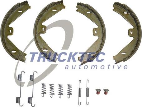 Trucktec Automotive 02.35.589 - Комплект гальмівних колодок, стоянкове гальмо autodetail.com.ua
