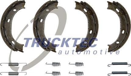 Trucktec Automotive 02.35.051 - Комплект гальмівних колодок, стоянкове гальмо autodetail.com.ua