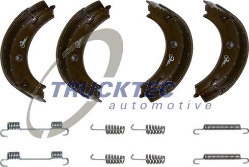 Trucktec Automotive 02.35.052 - Комплект гальмівних колодок, стоянкове гальмо autodetail.com.ua