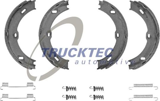 Trucktec Automotive 02.35.205 - Комплект гальмівних колодок, стоянкове гальмо autodetail.com.ua