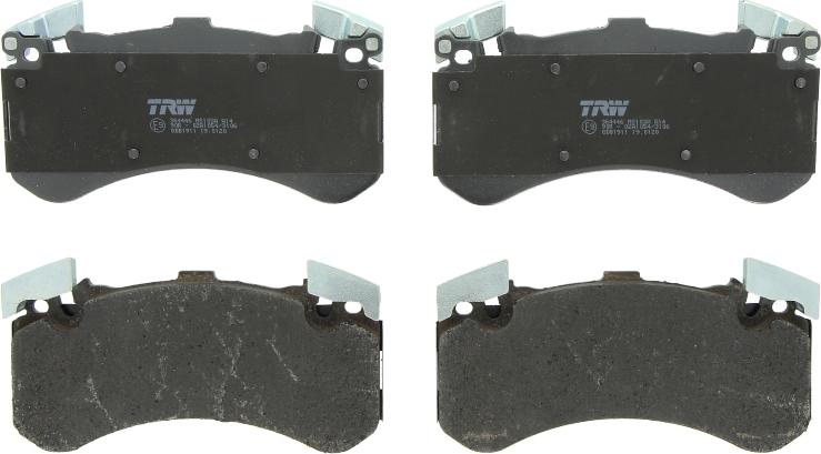 TRW GDB1911 - Комплект гальмівних накладок, дискове гальмо autodetail.com.ua