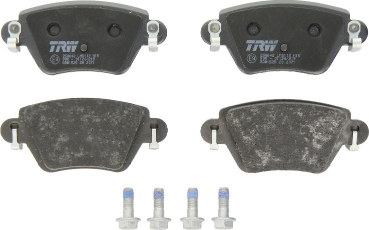 TRW GDB1525 - Комплект гальмівних накладок, дискове гальмо autodetail.com.ua